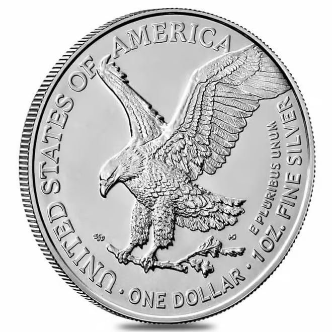 2026 1 oz Silver American Eagle $1 Coin BU image 2