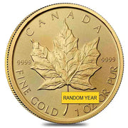 1 oz Canadian Gold Maple Leaf $50 Coin (Random Year) image 3